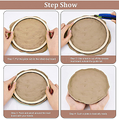 Набор незаконченных круглых фигур из липы&nbsp;DIY-WH0292-49