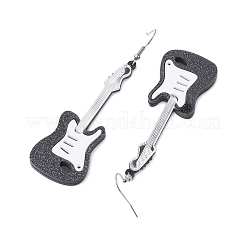 Гитарные акриловые серьги с подвесками EJEW-JE05879-02