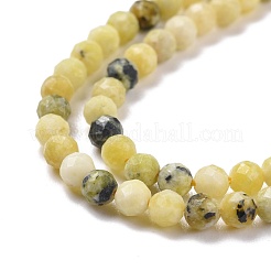 Fili di perle naturali di turchese giallo (diaspro)&nbsp;G-D463-11B