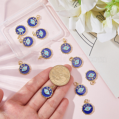 12шт латунные подвески с микропаве и кубическим цирконием&nbsp;KK-BBC0023-03