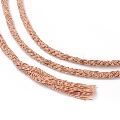 工芸品の編み物用の綿糸  ミスティローズ  3mm  約109.36ヤード（100m）/ロール&nbsp;LS-KNIT-PW0001-01-41