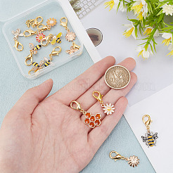 Décorations de pendentifs en alliage d'émail&nbsp;HJEW-AB00580