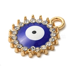 Legierung Emaille Strass Glas Anhänger&nbsp;X1-ENAM-U003-02G-07