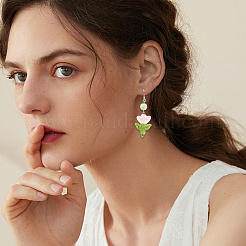 12шт ручной работы бусины лэмпворк LAMP-PA0001-03B