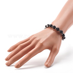 Braccialetti elasticizzati fatti a mano con perline malocchio&nbsp;BJEW-JB06466-02