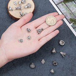 Тибетский стиль сплава цинка бисером TIBEB-PH0004-67AS