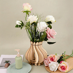 Vase puzzle en bois à faire soi-même&nbsp;AJEW-CN0008-16B