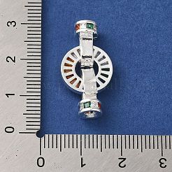 Покрытие стойки латунь паве фианиты складные застежки KK-M285-07S