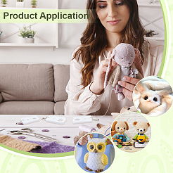 Акриловые безопасные инструменты для измерения размера глаз&nbsp;AJEW-BC0008-36