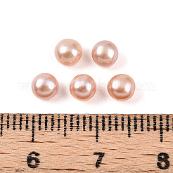 グレード3a 天然養殖淡水真珠ビーズ  片穴  半円形ビーズ  プラム  4~5x3~3.5mm  穴：0.9~1mm&nbsp;PEAR-N018-3A-4045C