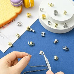 20本10スタイルアロイペンダント  モカポット/カップ/コーヒーマシンチャーム  プラチナ  10~20.5x10~17x4.5~11mm  穴：1.4~5x1.4~4mm  2個/スタイル&nbsp;FIND-CJ0005-54