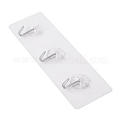 Crochets muraux autocollants en acrylique&nbsp;AJEW-TADJ0001-09A-02