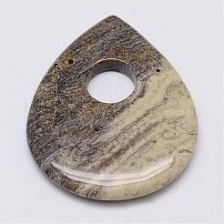 Природных драгоценных камней крупные кулоны G-G647-17