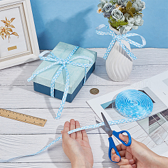 Полиэстеровые ленты с облачным принтом OCOR-WH0070-130