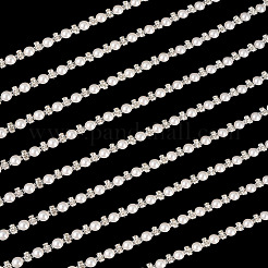 Полукруглые латунные цепочки со стразами FIND-TAC0007-17A