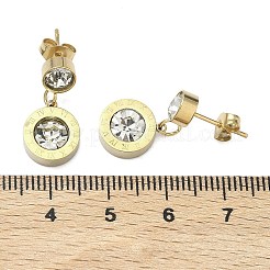 Серьги-гвоздики из нержавеющей стали 304&nbsp;EJEW-D350-03G