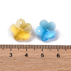 100шт 10 цвета стеклянные подвески AJEW-H154-08C