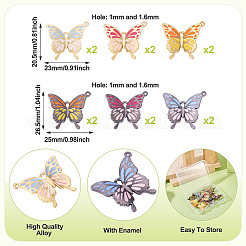 12шт 6 стиля подвески из сплава с эмалью&nbsp;FIND-TA0008-21