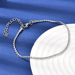 Bracelets à maillons torsadés en acier inoxydable 304 pour femmes&nbsp;BJEW-K240-09P