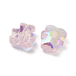 100 шт. Гальванические стеклянные бусины EGLA-P058-AB01