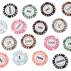 16шт 8 цвета непрозрачные акриловые подвески OACR-FS0002-21