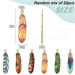 20 шт. Подвески из сплава с эмалью&nbsp;ENAM-YW0005-66