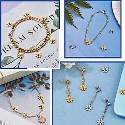 12 шт. подвески в виде маленьких цветов из нержавеющей стали 430&nbsp;JX238A