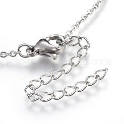 Collana con pendente in ottone con zirconia cubica&nbsp;NJEW-O108-15P