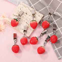 8 шт. утяжелители для скатерти из смолы с имитацией фруктов&nbsp;HJEW-SW00128-01