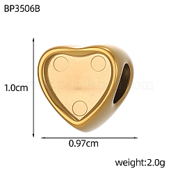 304 Edelstahlperlen&nbsp;STAS-OY017-84G