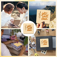 Cartes commémoratives en bois&nbsp;WOOD-WH0040-006