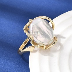 Offene Manschettenringe aus Messing für Damen&nbsp;RJEW-D344-02G