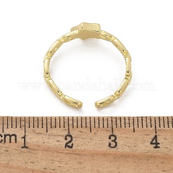 Кольца-манжеты из латуни для женщин RJEW-C126-11G