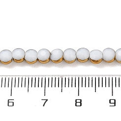 Стеклянные бусины с гальваническим покрытием &nbsp;EGLA-A040-01C