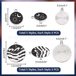 35шт 7 стиля подвески из сплава с эмалью&nbsp;ENAM-PH0002-81