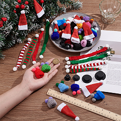 Weihnachtsthema Plastikpuppenhut & Stoffschal-Sets&nbsp;DIY-NB0012-65
