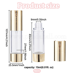 Пластиковая пустая многоразовая безвоздушная бутылка с насосом MRMJ-WH0001-08