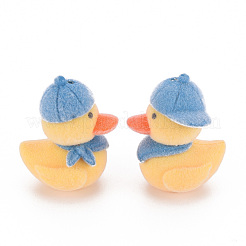 Флокированные пластиковые бусины KY-Q056-013