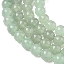 Naturels verts perles rondes aventurine brins&nbsp;X-G-S150-8mm-1