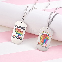 6 шт. 6 стильных больших подвески из нержавеющей стали Pride 201&nbsp;STAS-SZ0003-10