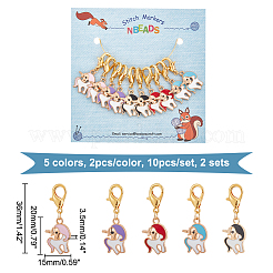 Кулон из сплава эмали в виде единорога с замком маркеры петель HJEW-AB00053