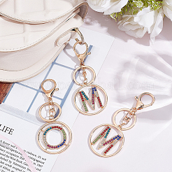 Брелок из цветного сплава со стразами&nbsp;KEYC-WR0001-26