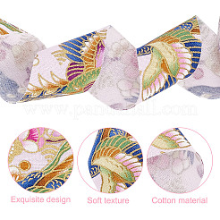 9 цвет хлопковые ленты с принтом в форме цветов/птиц/павлинов/кошек/волн OCOR-GO0001-11A