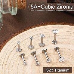 Лабрет-стержень из титанового сплава с внутренней резьбой EJEW-FS0001-32A