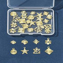 32 шт. 8 стиля подвески из латуни для стойки&nbsp;KK-FS0001-53