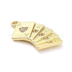 Латунные микро проложить кубического циркония подвески&nbsp;KK-L229-067G