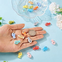 20шт 10 цвета фарфоровые бусины ручной работы&nbsp;PORC-TA0001-12