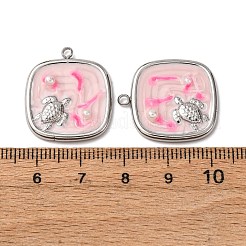 Подвески из нержавеющей стали 304 с эмалью&nbsp;STAS-P406-25C-P