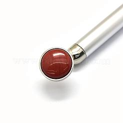 Bastoncini elettrici per massaggi in diaspro rosso naturale&nbsp;G-E515-13L