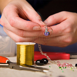 200шт 10 цветных стеклянных жемчужных подвески PALLOY-GO00002